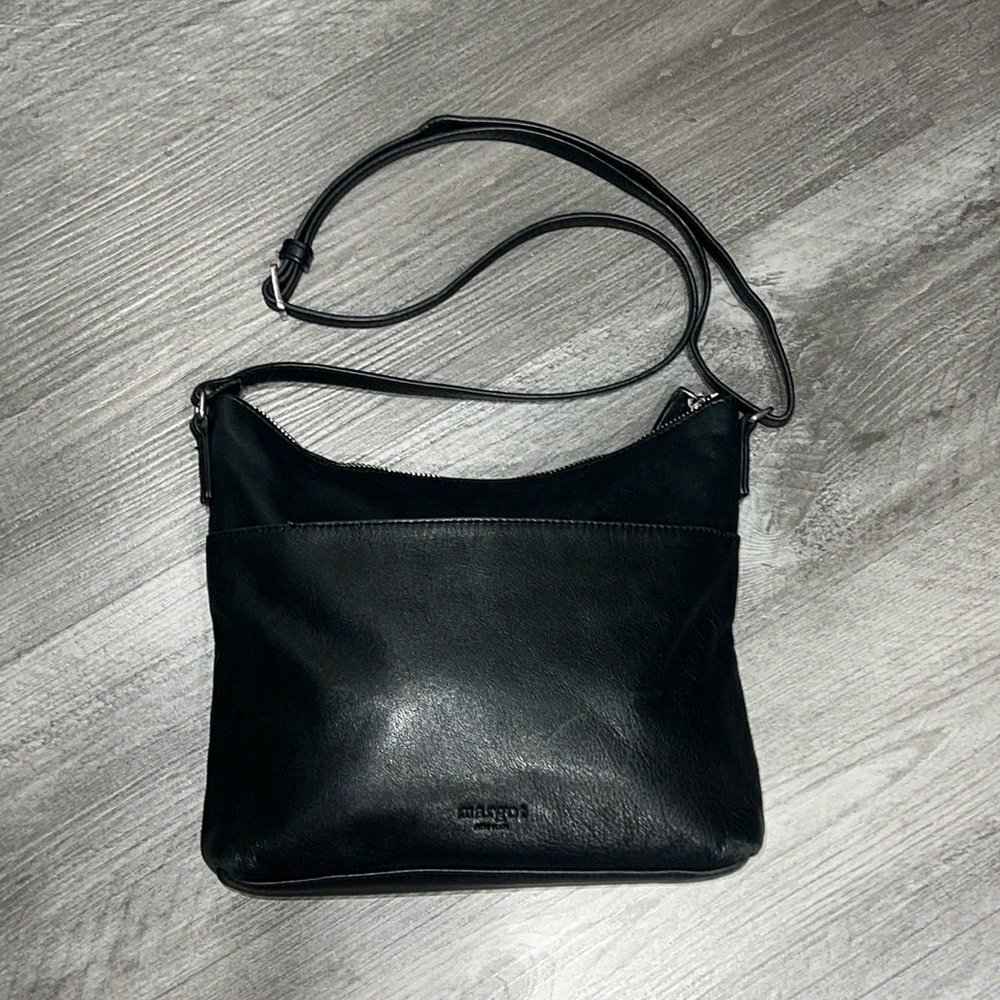 MARGOT NEW YORK Pebbled Leather Crossbody Handbag - Picture 6 of 11